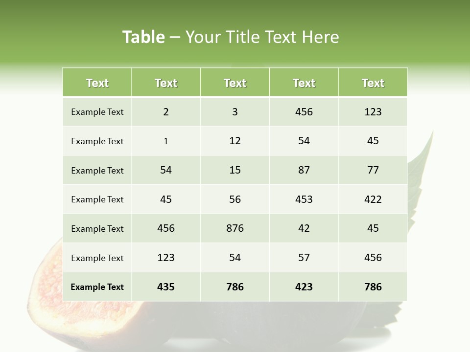 Nutrition Exotic Round PowerPoint Template