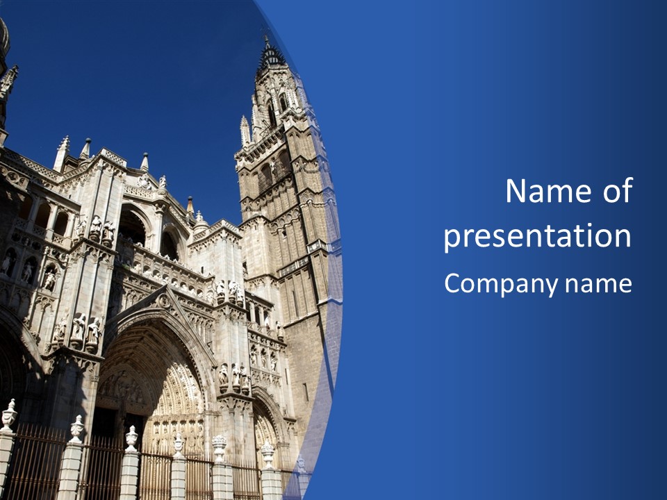 Cathedral Height Chorus PowerPoint Template