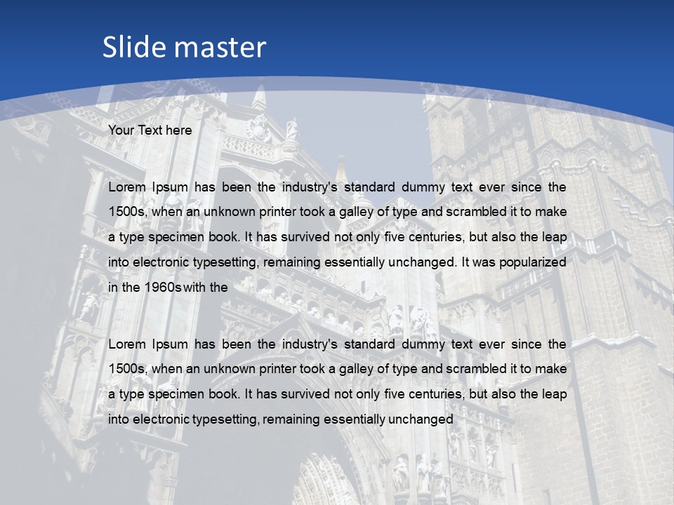 Cathedral Height Chorus PowerPoint Template