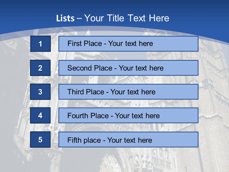 Cathedral Height Chorus PowerPoint Template