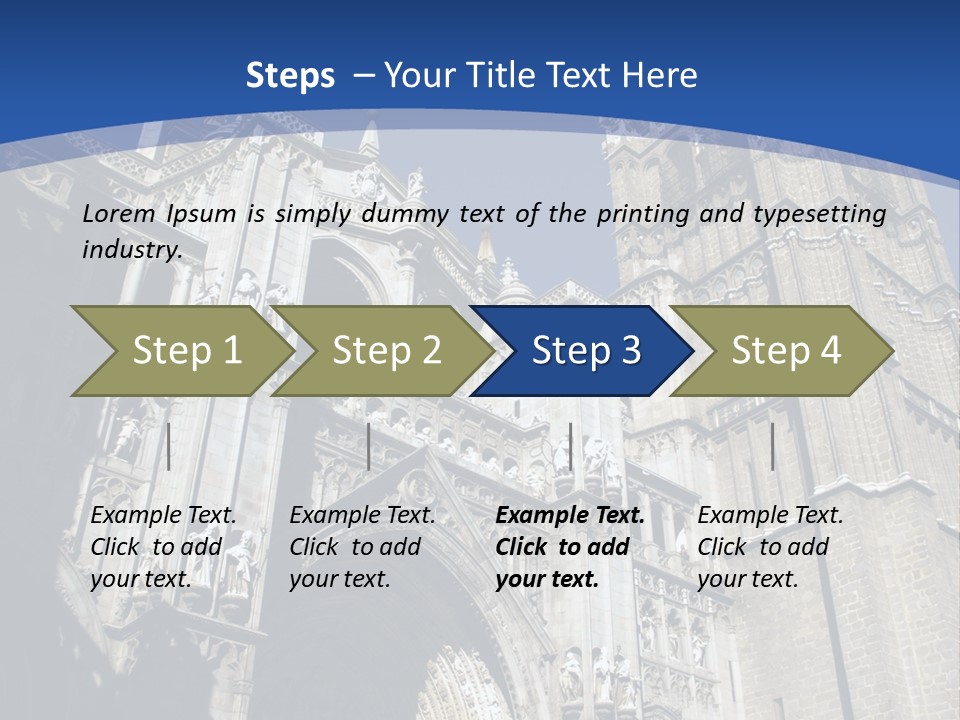 Cathedral Height Chorus PowerPoint Template