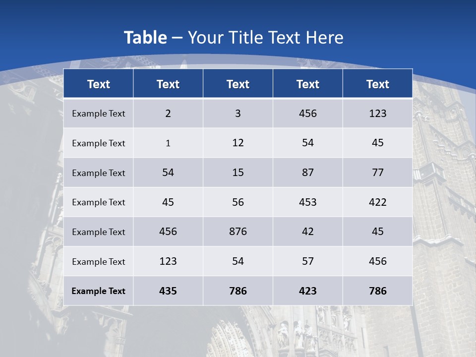 Cathedral Height Chorus PowerPoint Template