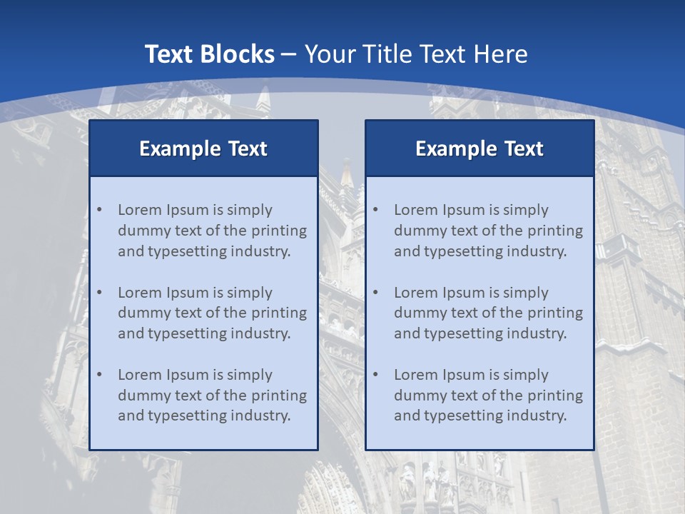 Cathedral Height Chorus PowerPoint Template