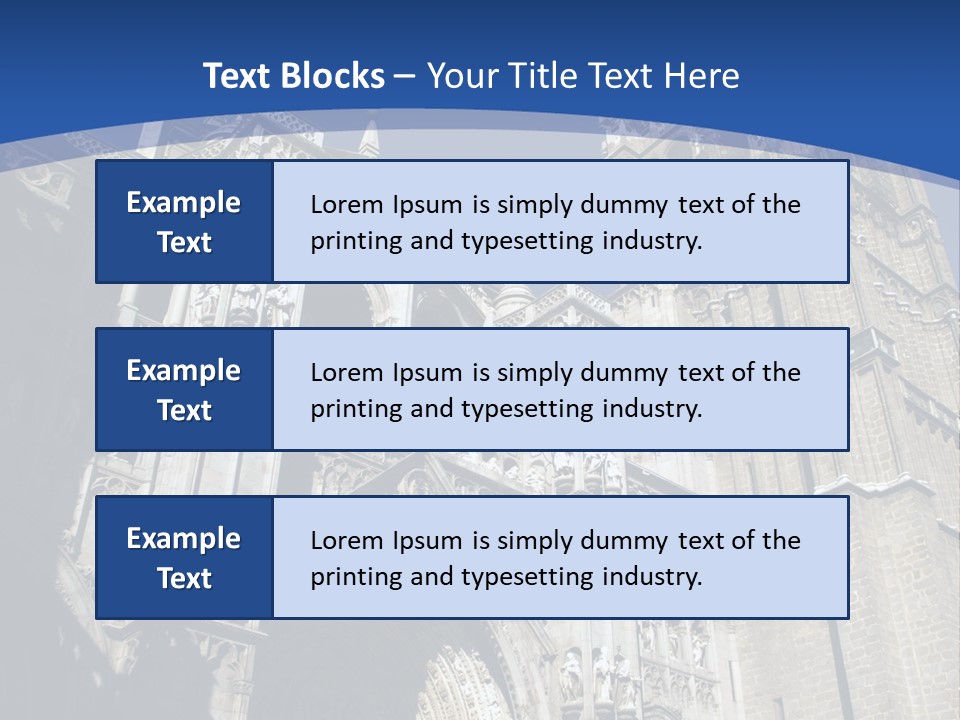 Cathedral Height Chorus PowerPoint Template