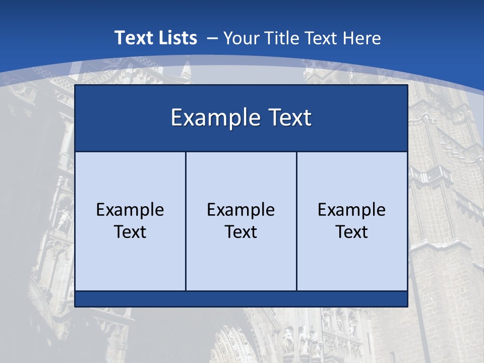 Cathedral Height Chorus PowerPoint Template