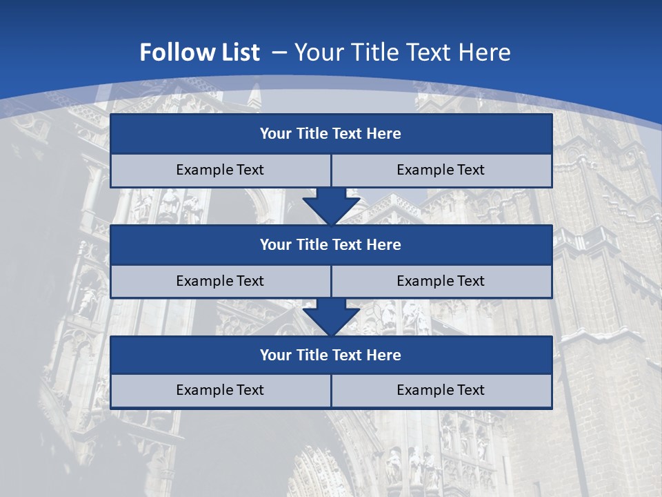 Cathedral Height Chorus PowerPoint Template