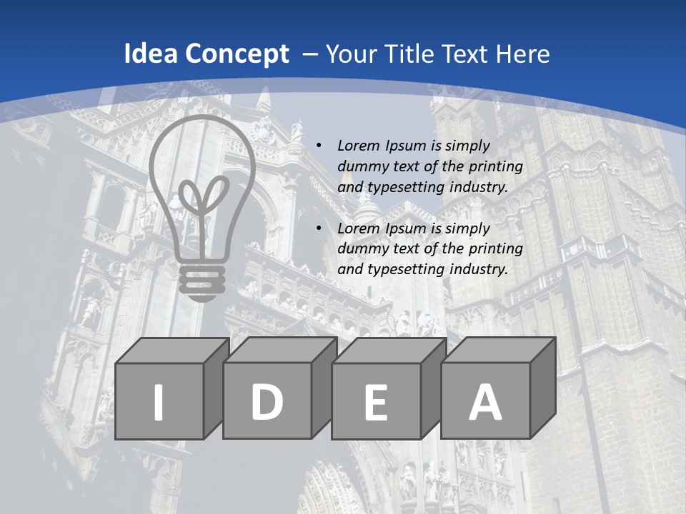 Cathedral Height Chorus PowerPoint Template