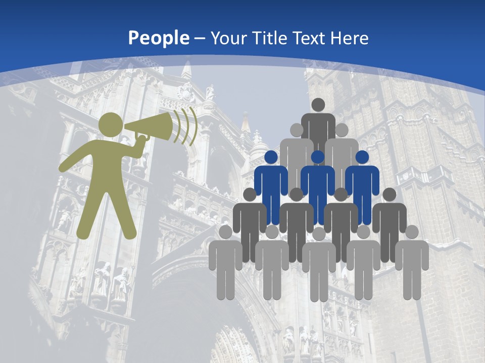 Cathedral Height Chorus PowerPoint Template