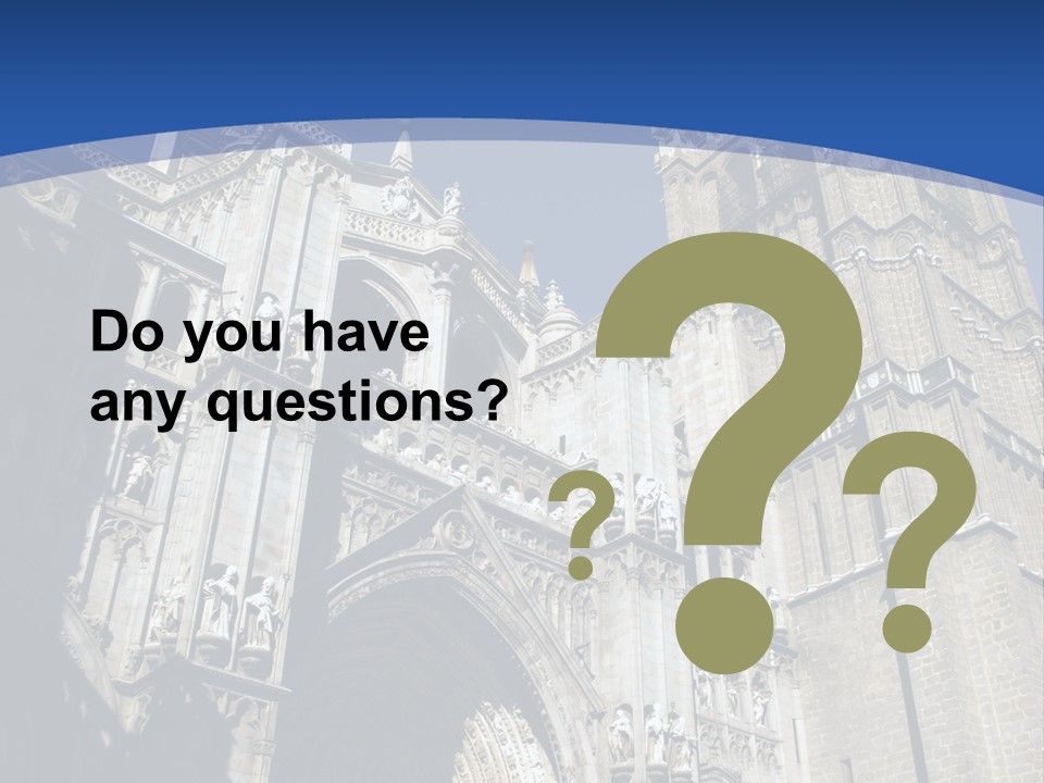 Cathedral Height Chorus PowerPoint Template