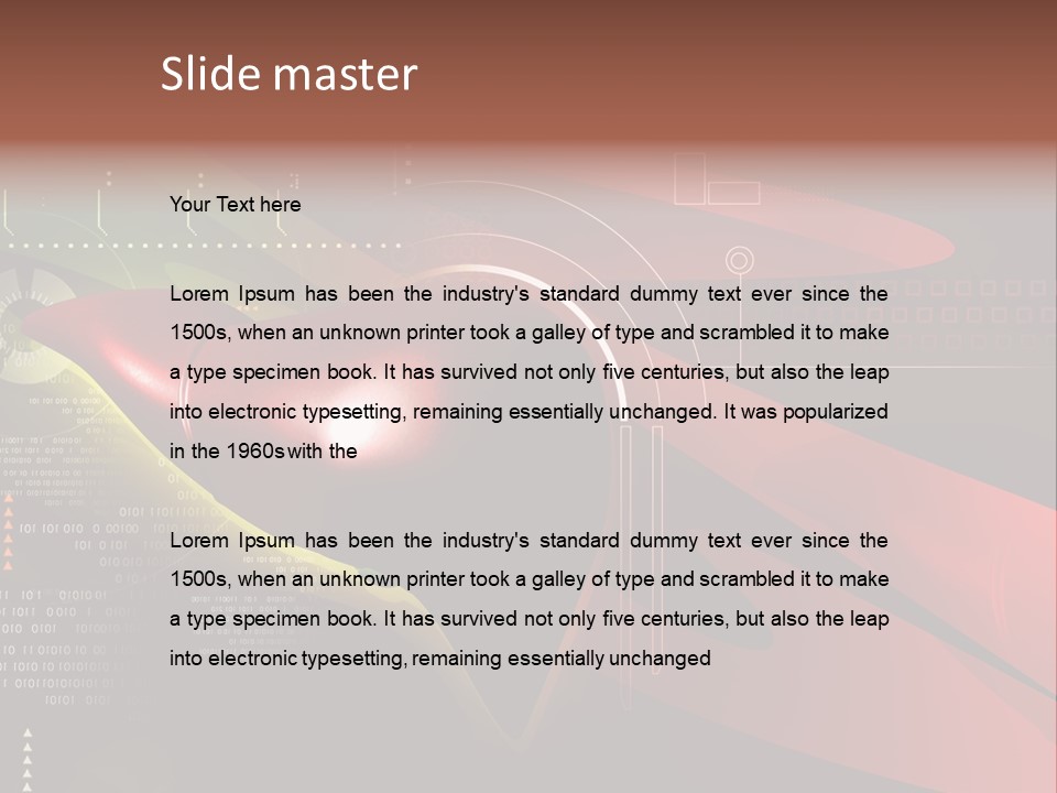 Hospital Texture Technology PowerPoint Template