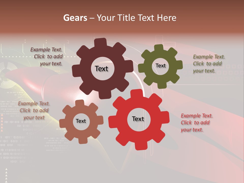 Hospital Texture Technology PowerPoint Template