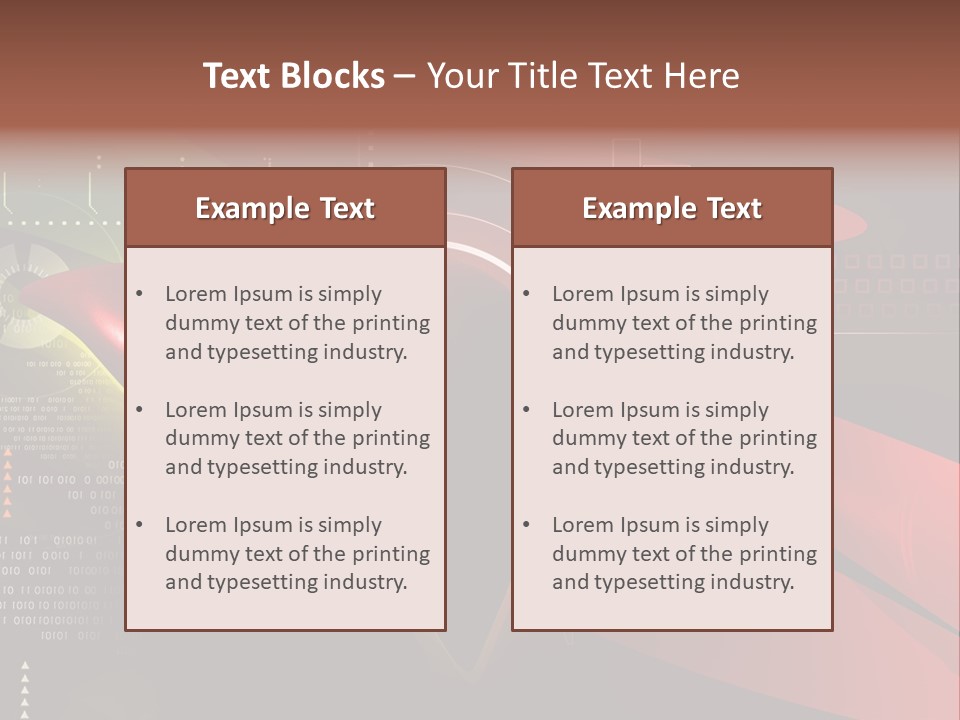 Hospital Texture Technology PowerPoint Template