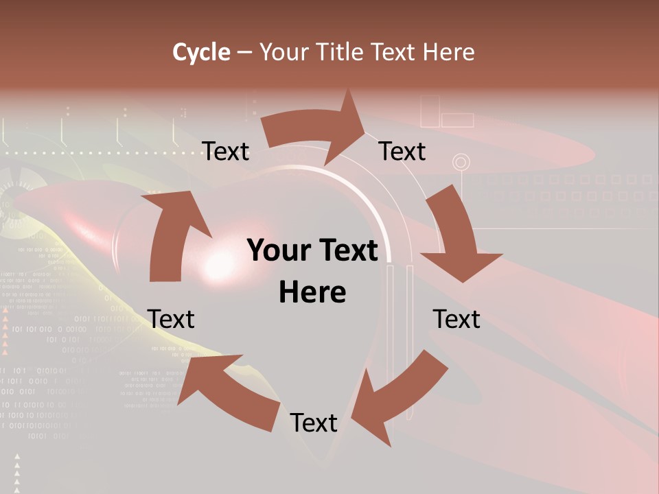 Hospital Texture Technology PowerPoint Template