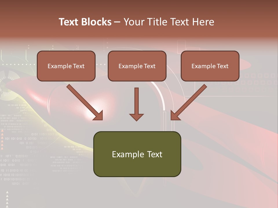 Hospital Texture Technology PowerPoint Template