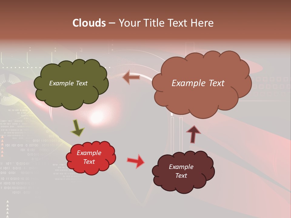 Hospital Texture Technology PowerPoint Template