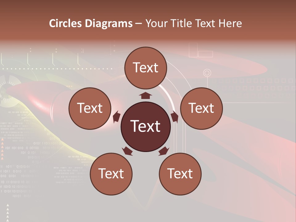 Hospital Texture Technology PowerPoint Template