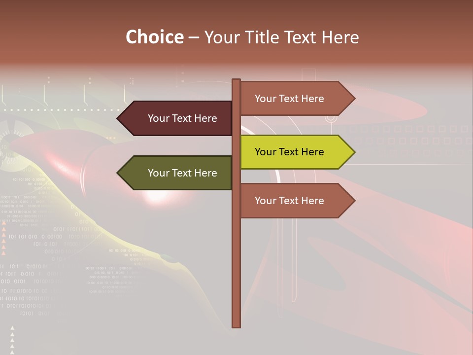 Hospital Texture Technology PowerPoint Template