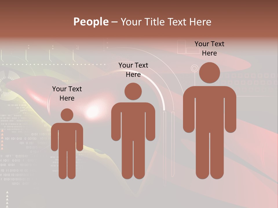 Hospital Texture Technology PowerPoint Template