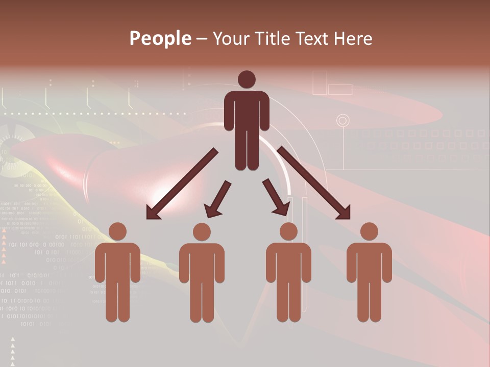 Hospital Texture Technology PowerPoint Template