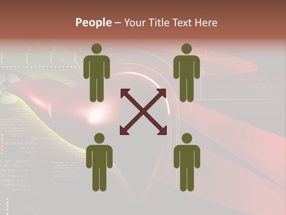 Hospital Texture Technology PowerPoint Template