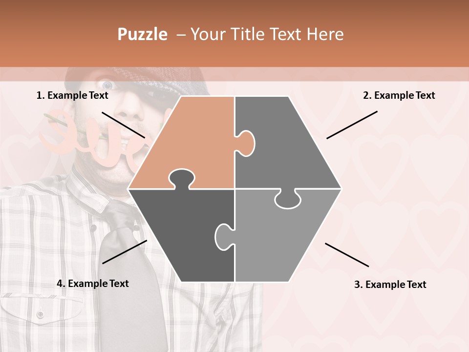 Ebook Love Heart PowerPoint Template