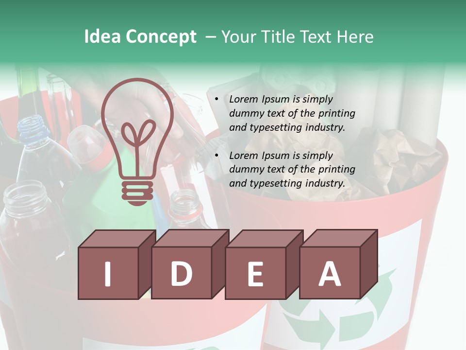 Empty Object Reduce PowerPoint Template
