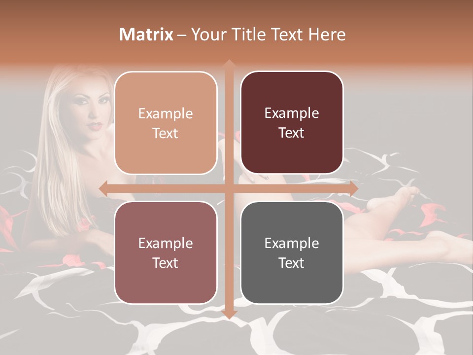 Black Posing Gorgeous PowerPoint Template