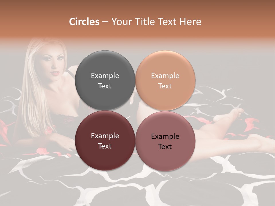 Black Posing Gorgeous PowerPoint Template