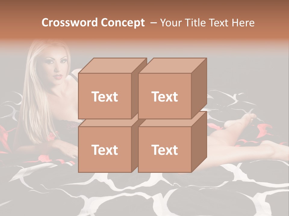 Black Posing Gorgeous PowerPoint Template