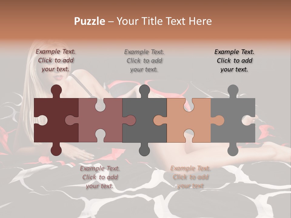 Black Posing Gorgeous PowerPoint Template