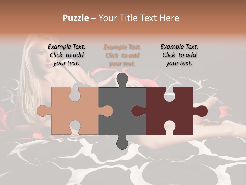 Black Posing Gorgeous PowerPoint Template