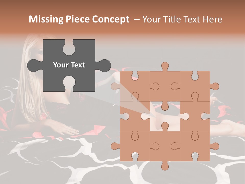 Black Posing Gorgeous PowerPoint Template