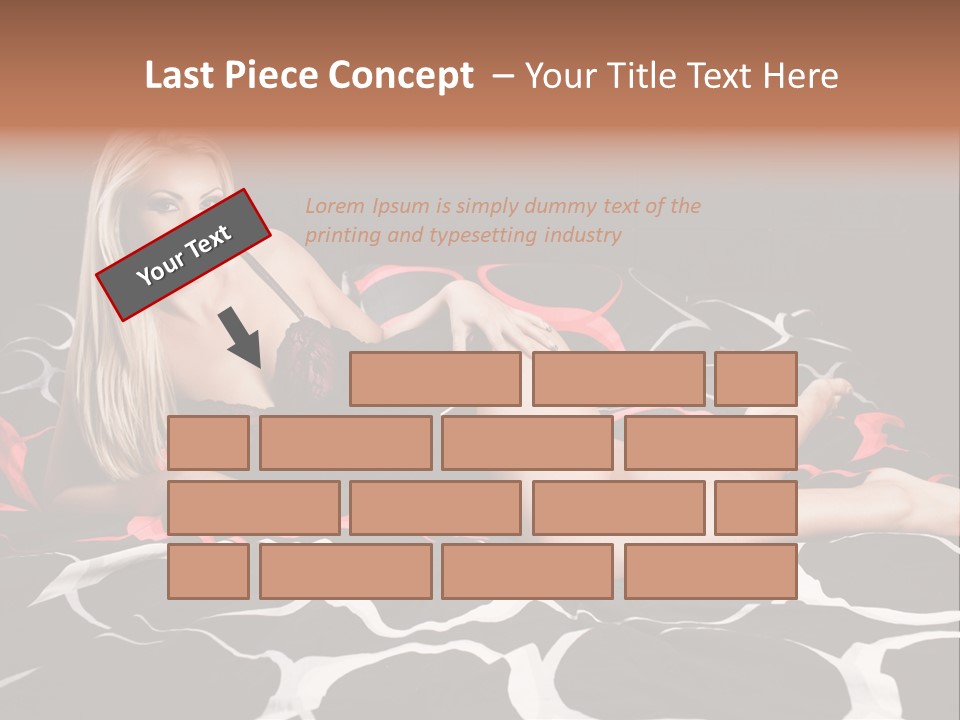 Black Posing Gorgeous PowerPoint Template