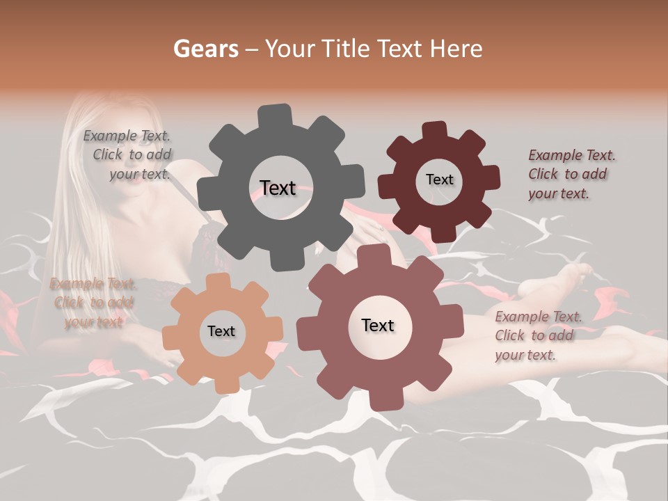 Black Posing Gorgeous PowerPoint Template