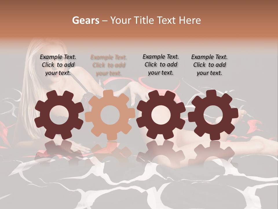 Black Posing Gorgeous PowerPoint Template