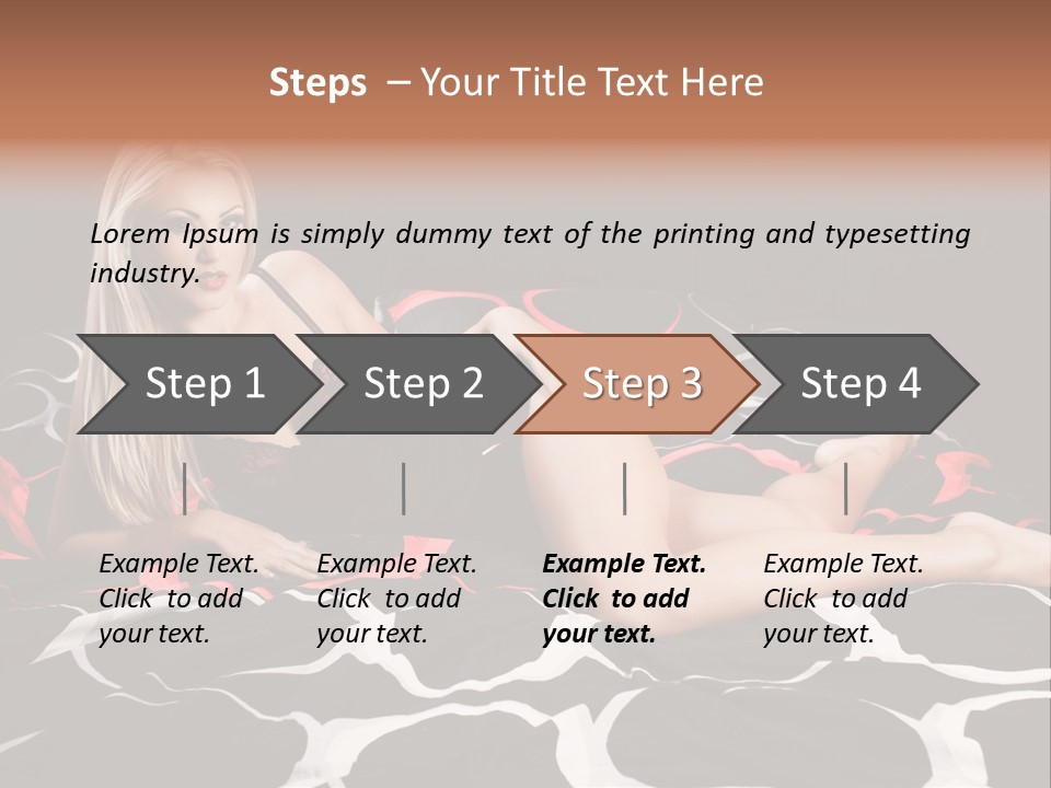 Black Posing Gorgeous PowerPoint Template