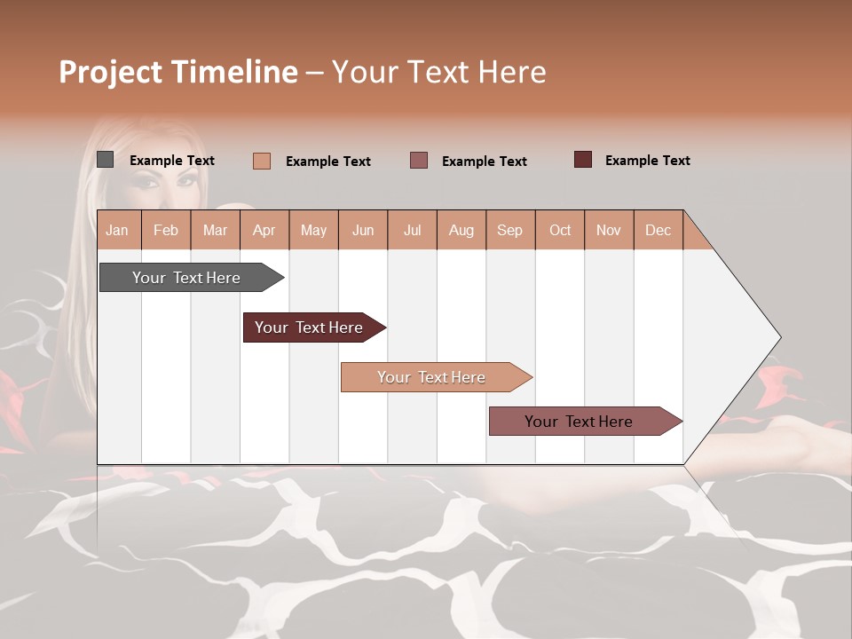 Black Posing Gorgeous PowerPoint Template