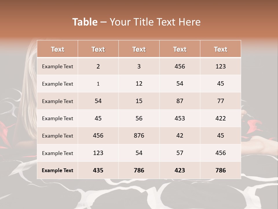Black Posing Gorgeous PowerPoint Template