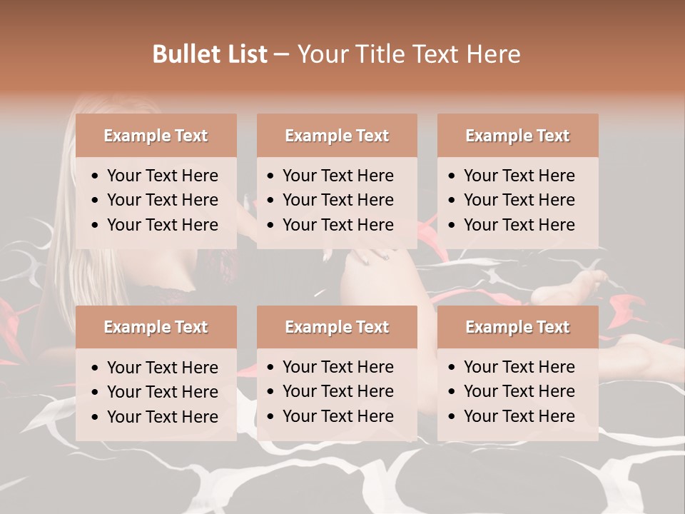 Black Posing Gorgeous PowerPoint Template