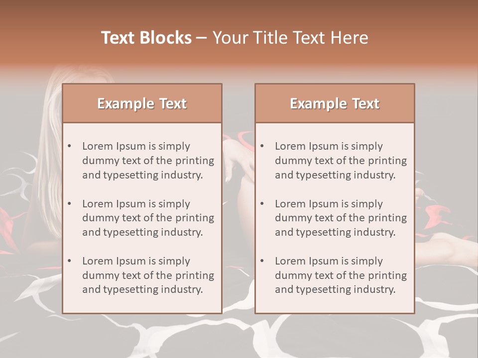 Black Posing Gorgeous PowerPoint Template