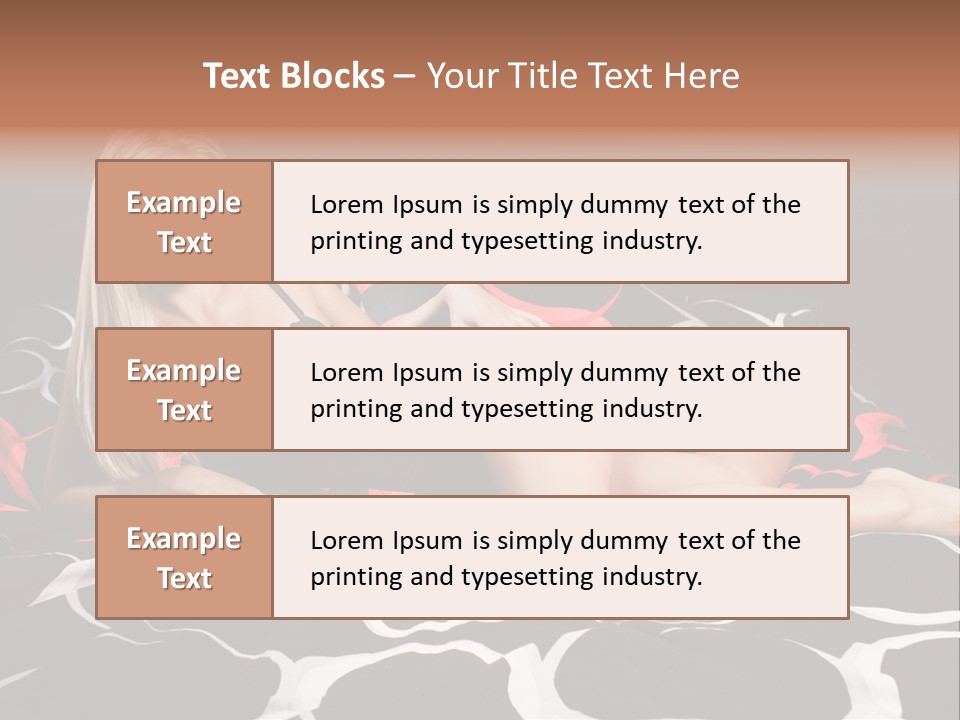 Black Posing Gorgeous PowerPoint Template