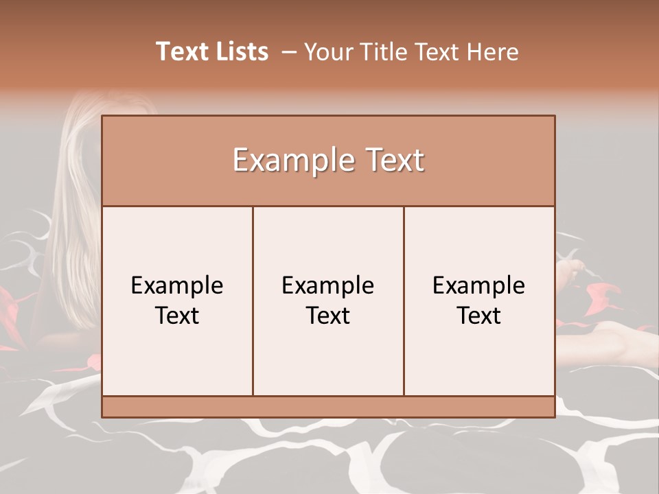 Black Posing Gorgeous PowerPoint Template