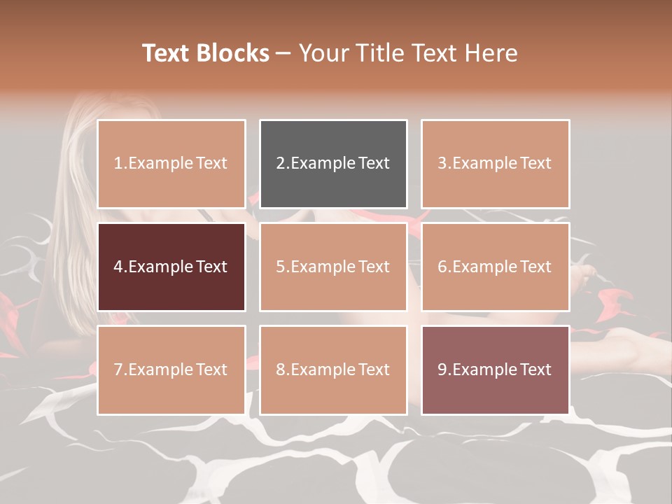 Black Posing Gorgeous PowerPoint Template
