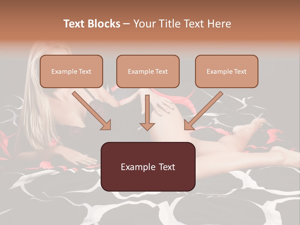 Black Posing Gorgeous PowerPoint Template