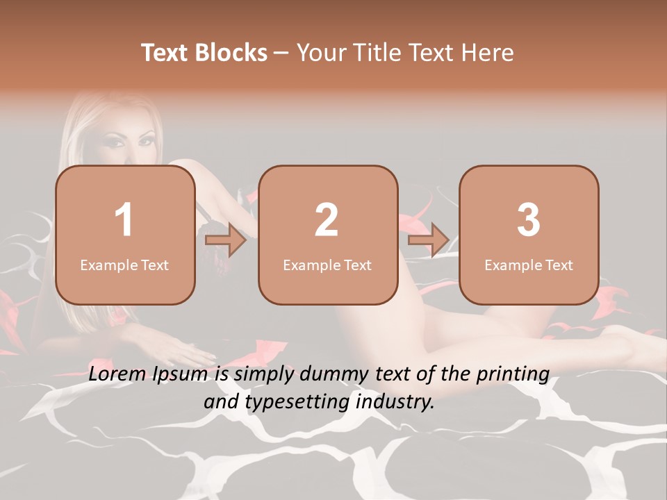 Black Posing Gorgeous PowerPoint Template