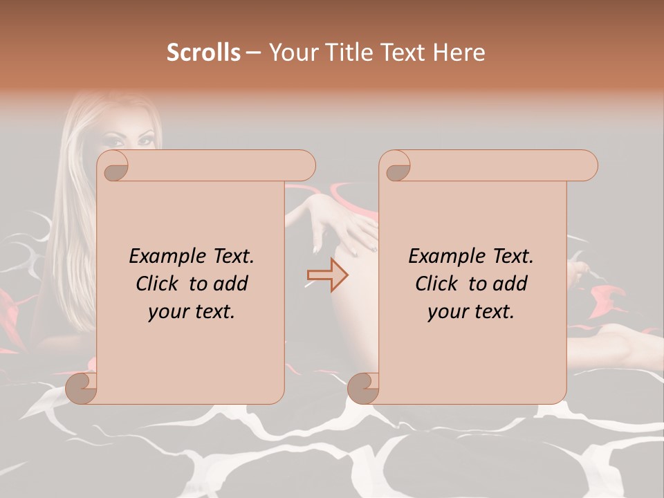Black Posing Gorgeous PowerPoint Template