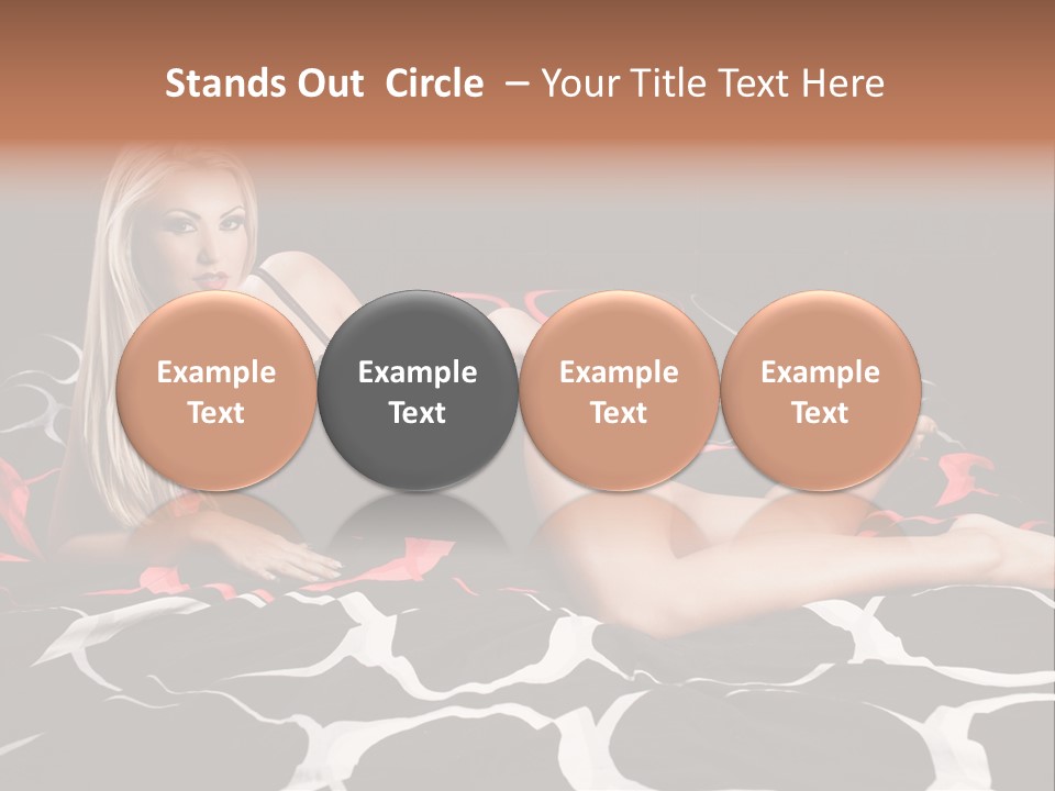 Black Posing Gorgeous PowerPoint Template