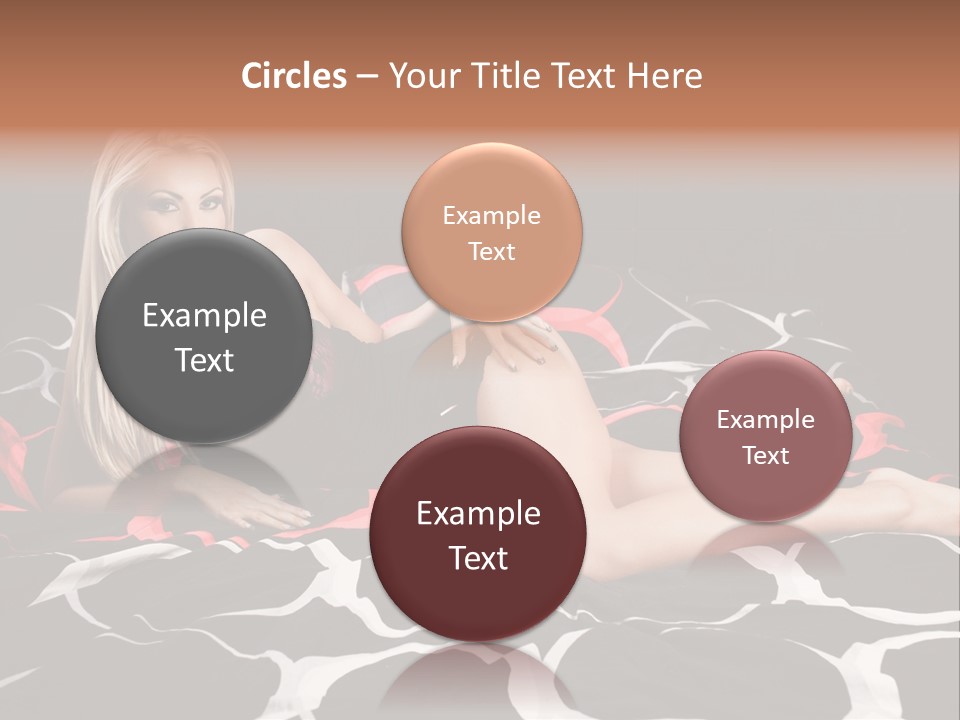 Black Posing Gorgeous PowerPoint Template