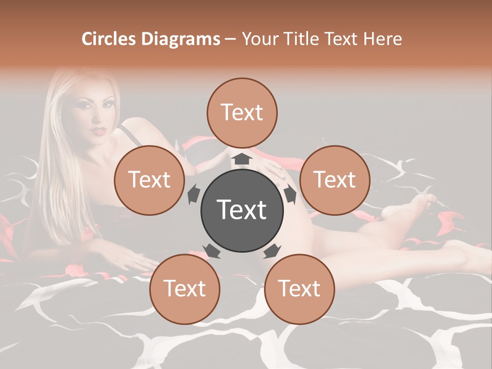 Black Posing Gorgeous PowerPoint Template