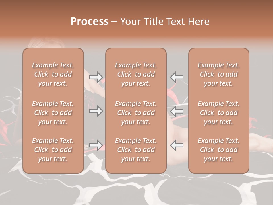 Black Posing Gorgeous PowerPoint Template